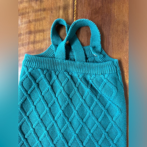 Hannah Anderson Baby Emerald Green Knit Overalls 12-18 Months - Picture 10 of 12